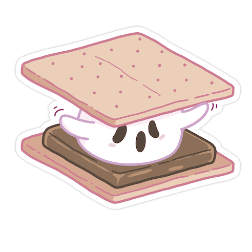 Spooky S'more Die Cut Sticker