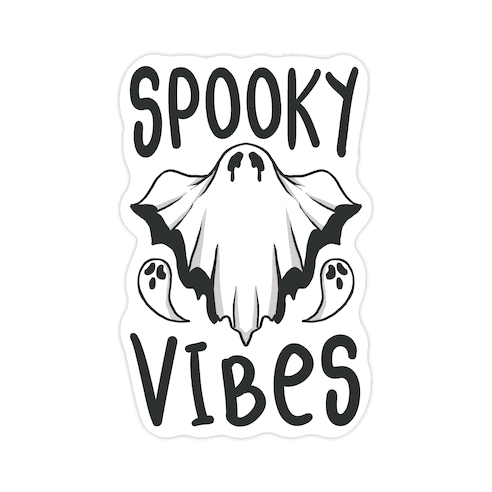 Spooky Vibes Die Cut Sticker