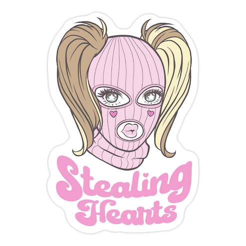 Stealing Hearts Die Cut Sticker