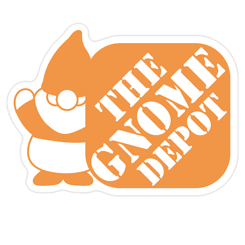 The Gnome Depot Die Cut Sticker