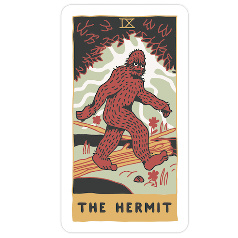 The Hermit (Bigfoot) Die Cut Sticker