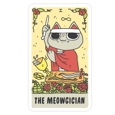 The Meowgician Die Cut Sticker