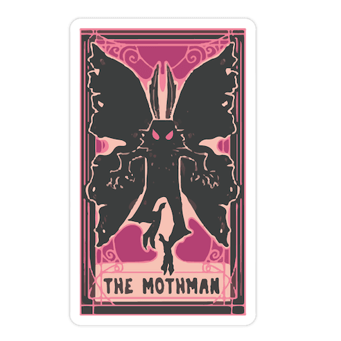 The Mothman Tarot Die Cut Sticker