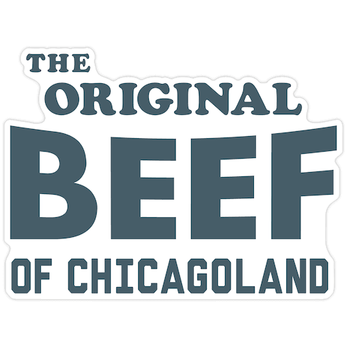 The Original Beef of Chicagoland Die Cut Sticker