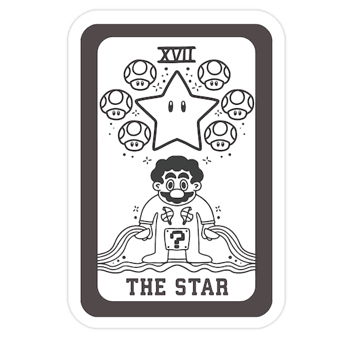 The Star Tarot Die Cut Sticker