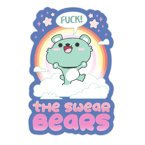 The Swear Bears Die Cut Sticker