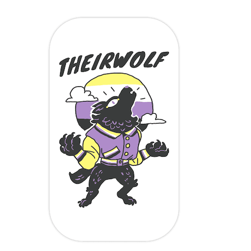 Theirwolf Die Cut Sticker