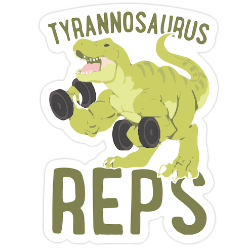 Tyrannosaurus Reps Die Cut Sticker