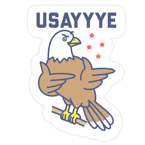 USAYYYE Bald Eagle Die Cut Sticker
