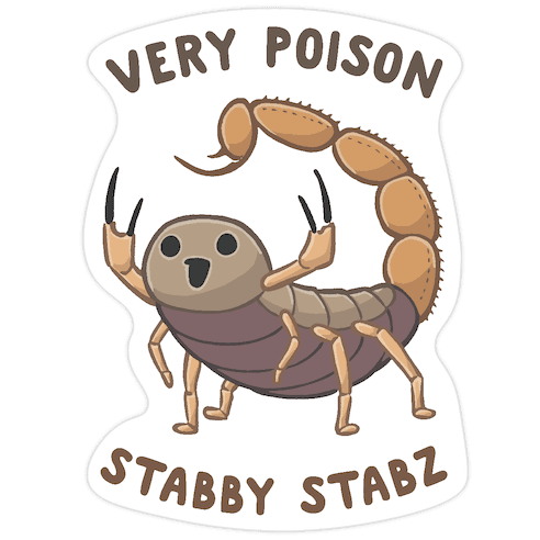 Very Poison Stabby Stabz Die Cut Sticker