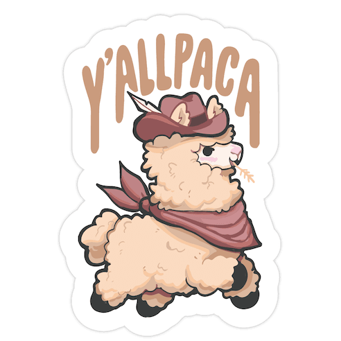 Y'allpaca Die Cut Sticker