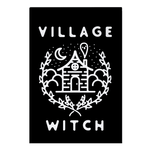 Village Witch Garden Flag