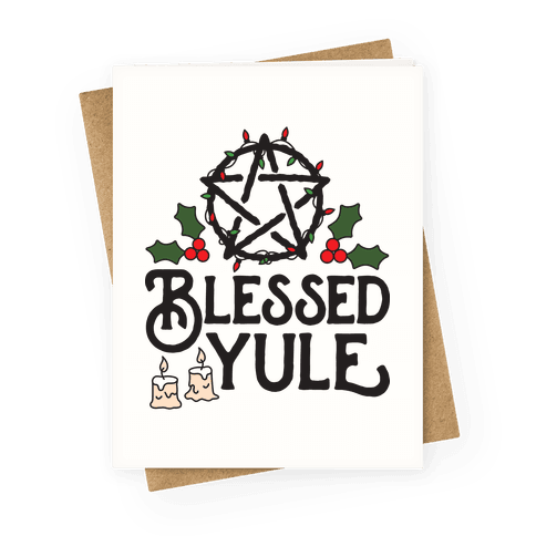 Blessed Yule Greeting Card