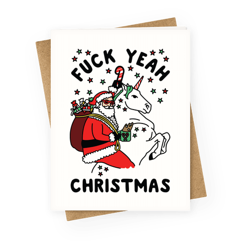 F*** Yeah Christmas Greeting Card