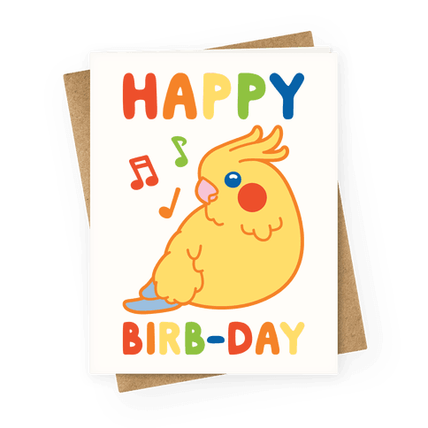 Happy Birb-day Greeting Card