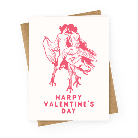 Harpy Valentine's Day Greeting Card