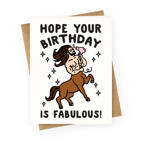 Hope Your Birthday Is Fabulous Greeting Card