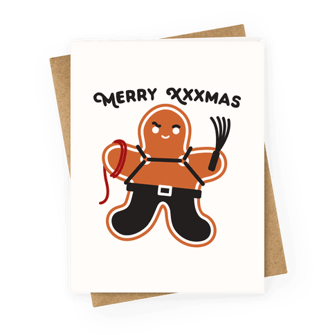 Merry XXXmas Gingerbread Greeting Card