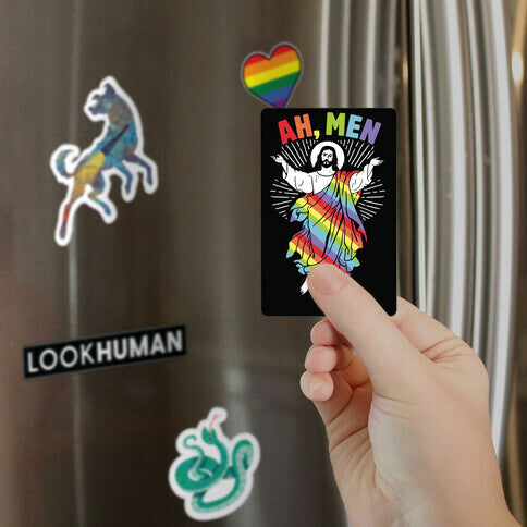 AH, Men Gay Jesus (CmYK) Magnet