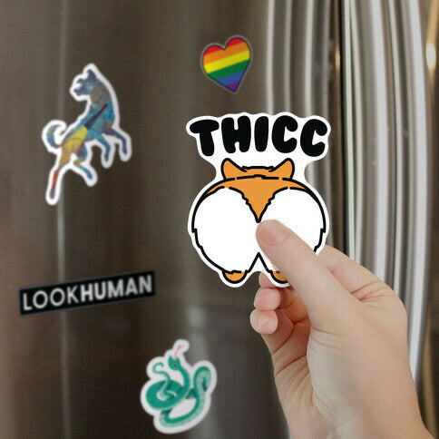 Thicc Corgi Butt Parody Magnet