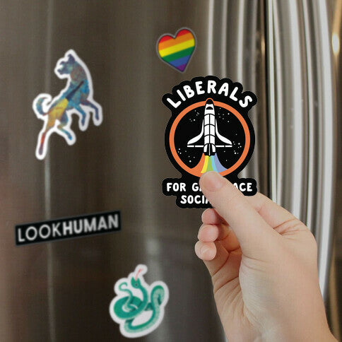 Liberals For Gay Space Socialism Magnet