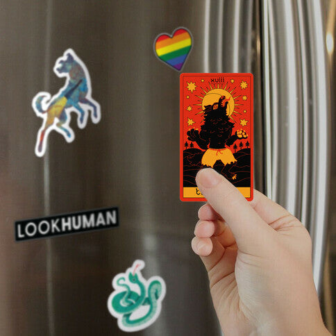 The Moon Werewolf Tarot Magnet