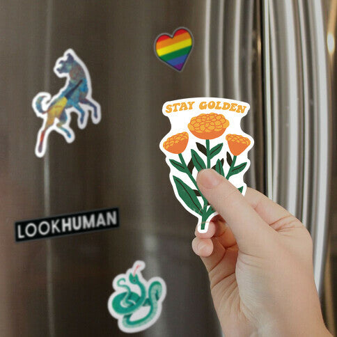 Stay Golden Marigolds Magnet