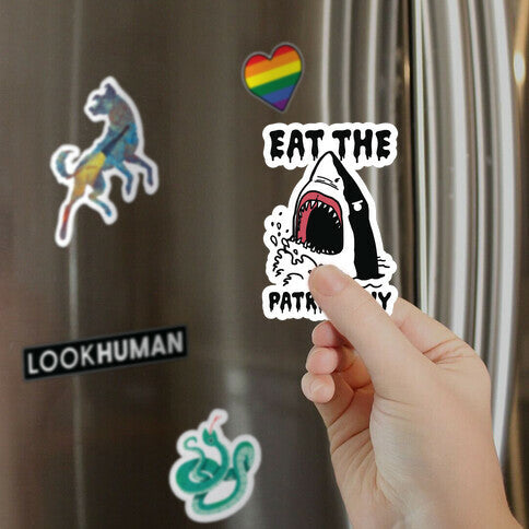 Eat The Patriarchy Shark Magnet