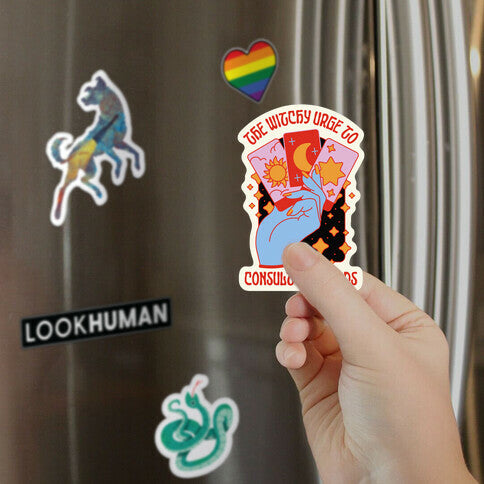 The Witchy Urge To Consult The Cards Magnet
