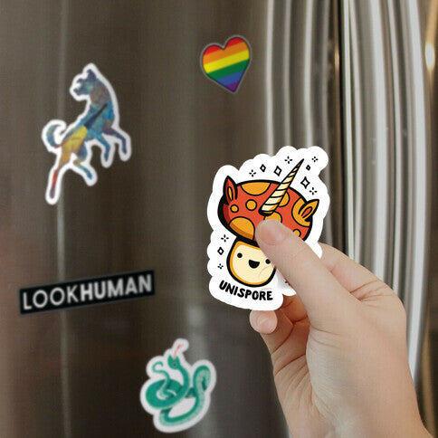 Unispore Unicorn Mushroom Magnet