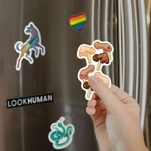 NSFW Gum ball Penis Popsicles Magnet
