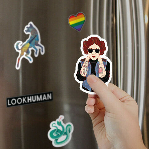 Punk Leia Parody Magnet