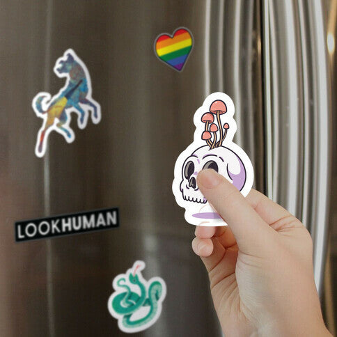 Shroom On A Skull Magnet