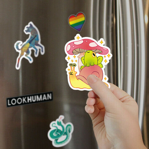 Cute Snail & Frog Magnet