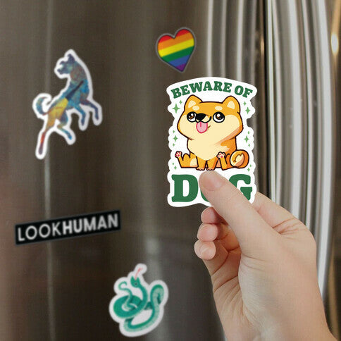 Beware Of Dog Magnet