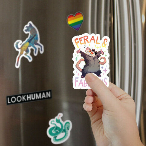Feral And Fabulous Magnet