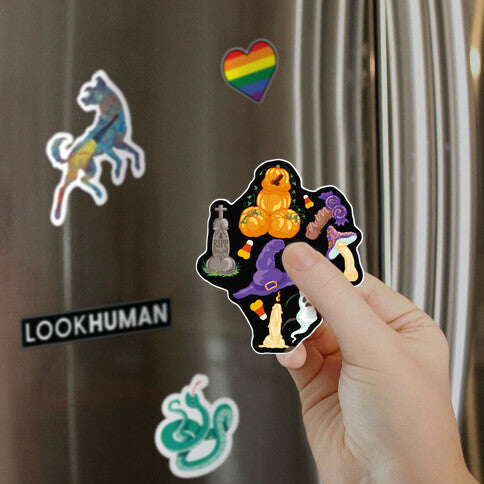 Halloween Peens Pattern Magnet