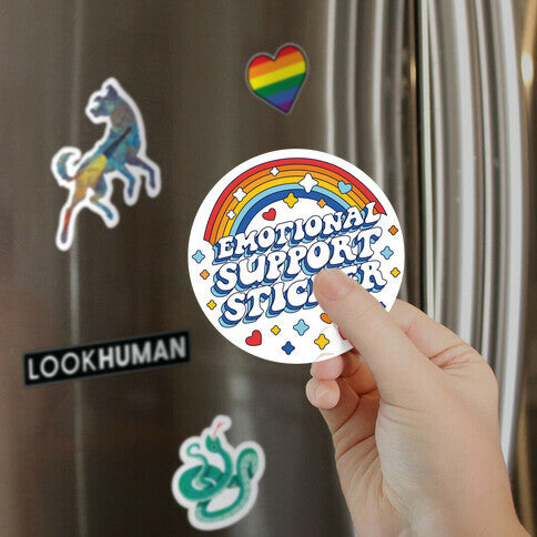 Emotional Support Sticker Magnet