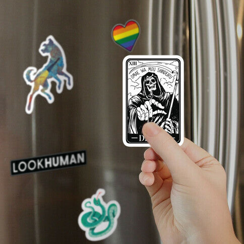 Omae Wa Mou Shindeiru Death Tarot Card Magnet