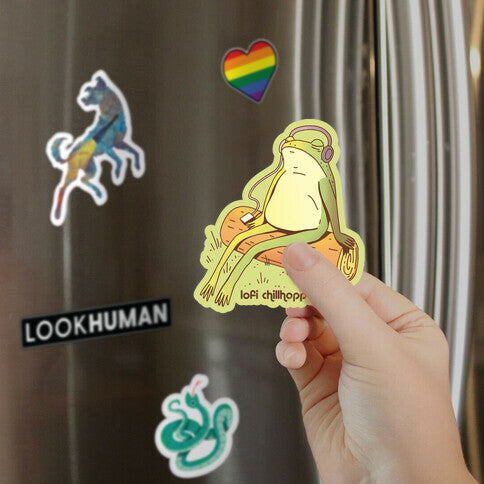 Lofi Chillhopper Frog Magnet