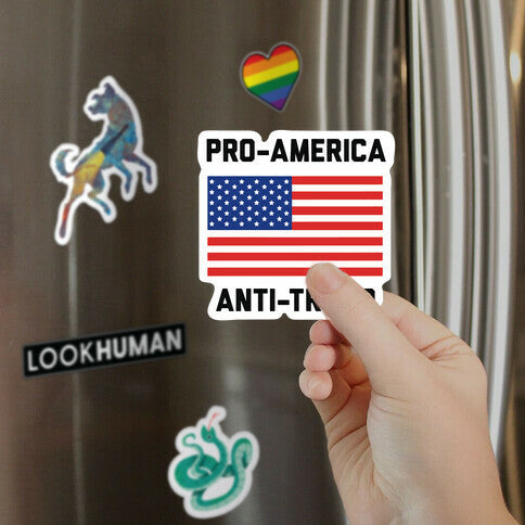 Pro-America Anti-Trump Magnet