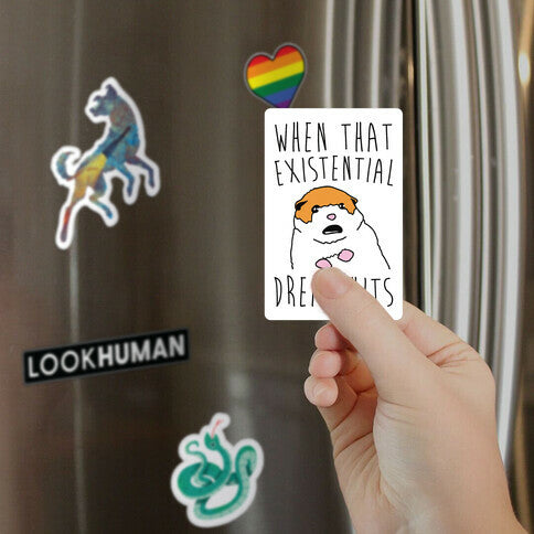 When That Existential Dread Hits Hamster Magnet