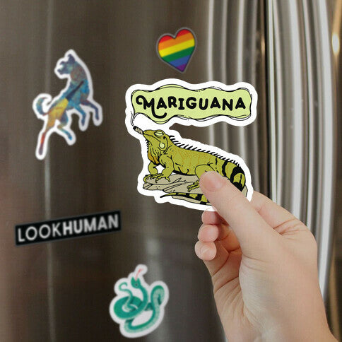 Mariguana Marijuana Iguana Magnet