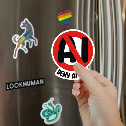 Deny AI Art Magnet