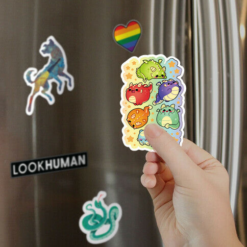 Kawaii Dragons Pattern Magnet