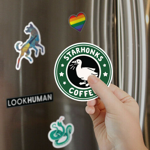 Starhonks Coffee Parody Magnet