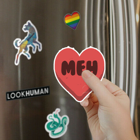 Valentine's Day Heart Meh Magnet