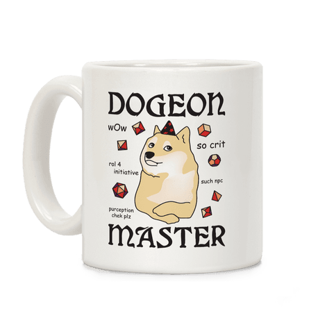 Dogeon Master Doge DM Coffee Mug