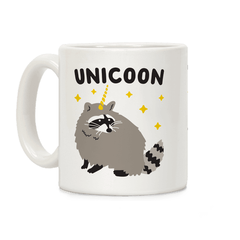 Unicoon Raccoon Unicorn Coffee Mug