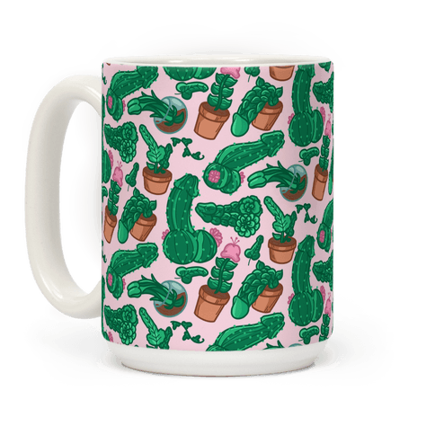 Penis Plants Pattern Coffee Mug